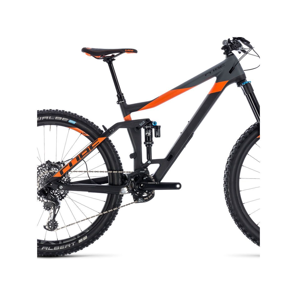 Cube Stereo 160 C:62 TM 27.5, carbon´n´orange - Bild 4