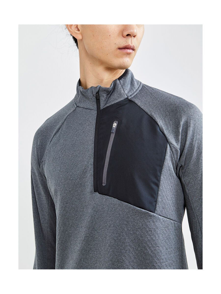 Craft Core Trim Thermal Midlayer M, dark grey melange - Bild 4