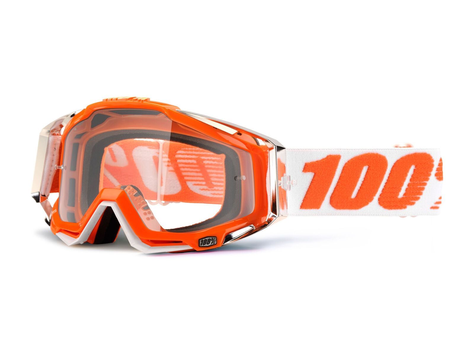 100% Racecraft, mandarina2/gold mirror + clear - Bild 3