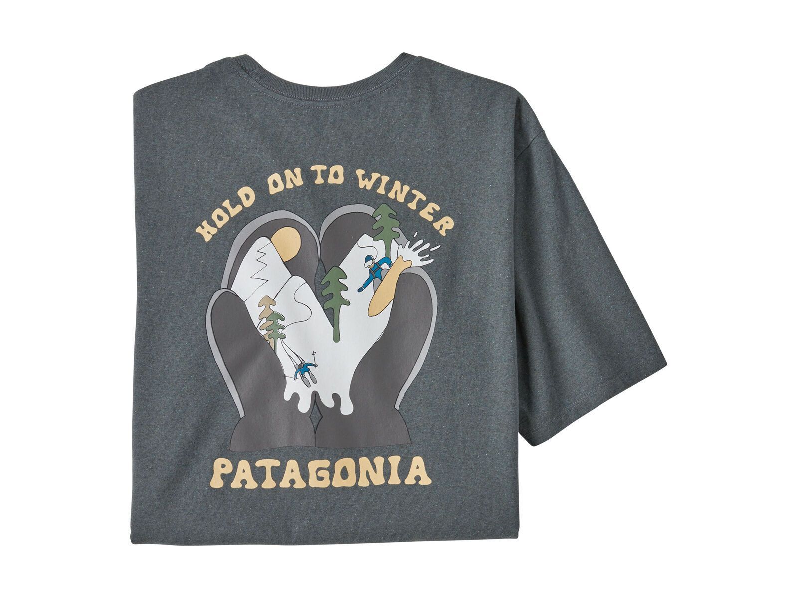 Patagonia Men's Hold On To Winter Responsibili-Tee, plume grey - Bild 1