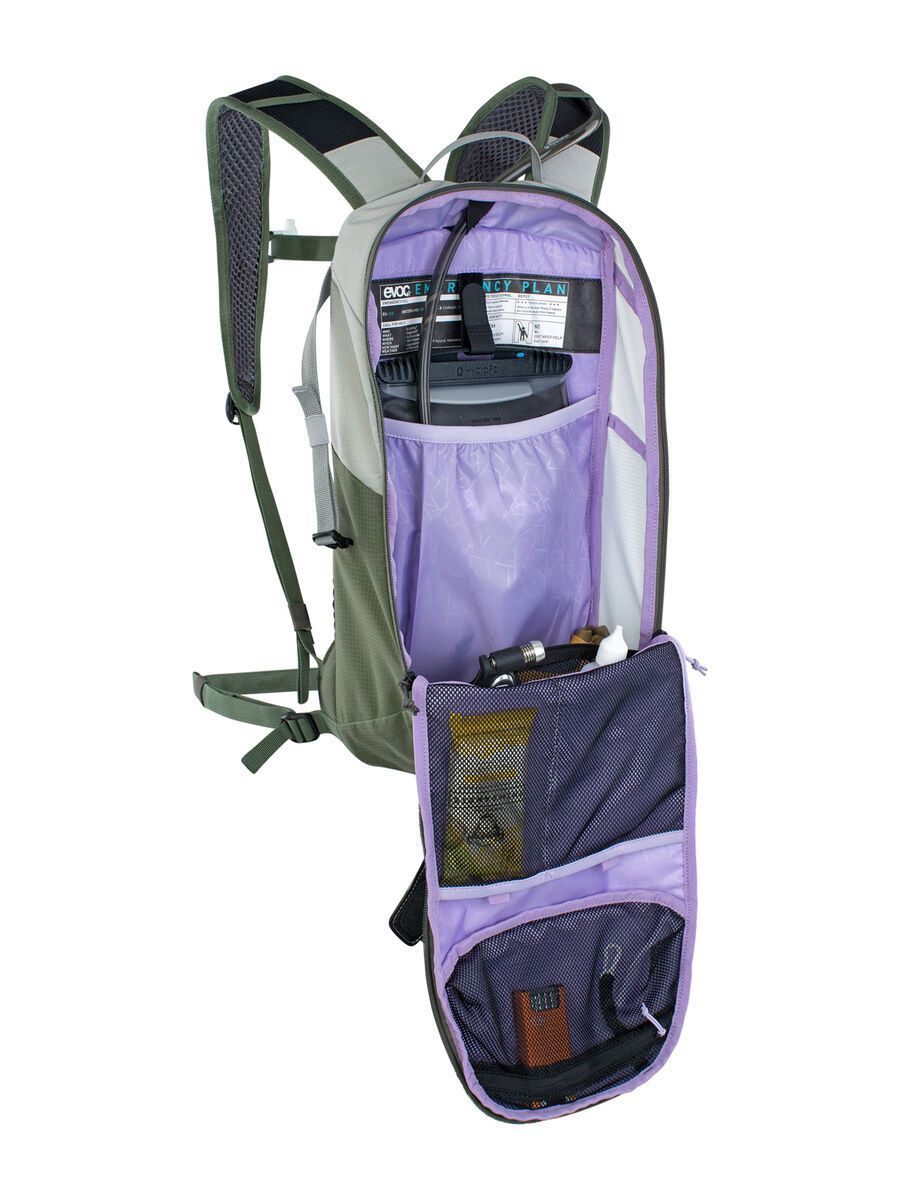 Evoc Ride 8 + Hydration Bladder 2, stone/dark olive - Bild 7