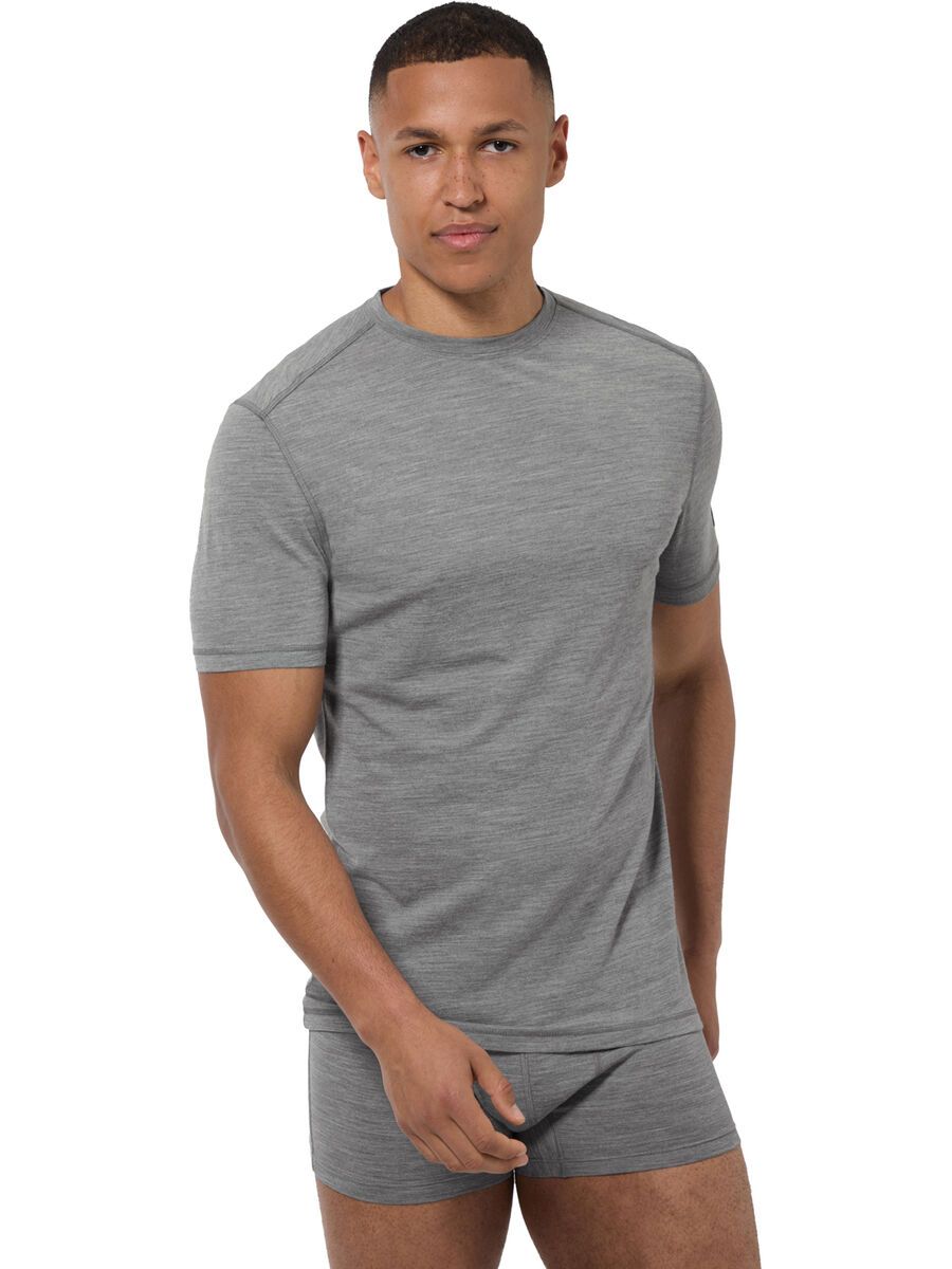 super.natural Sierra140 Tee Herren, cashmere grey melange - Bild 5