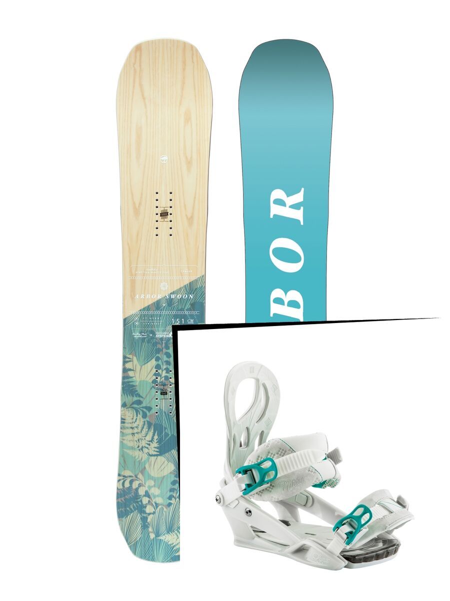 Set: Arbor Swoon Camber 2017 + Nitro Lynx (1691315S) - Bild 1