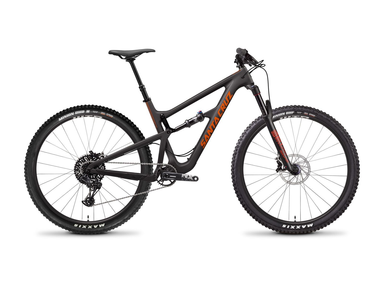 Santa Cruz Hightower C R, matte carbon and orange - Bild 1