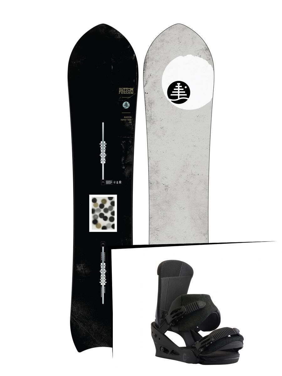 Set: Burton Family Tree Bottom Feeder 2019 + Burton Custom black matte - Bild 1