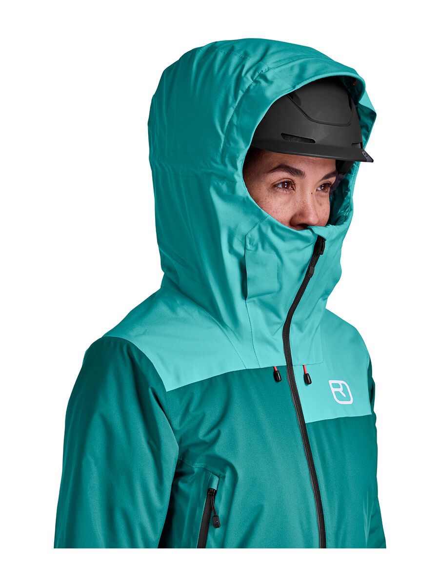 Ortovox 2L Swisswool Sedrun Jacket W, pacific green - Bild 5