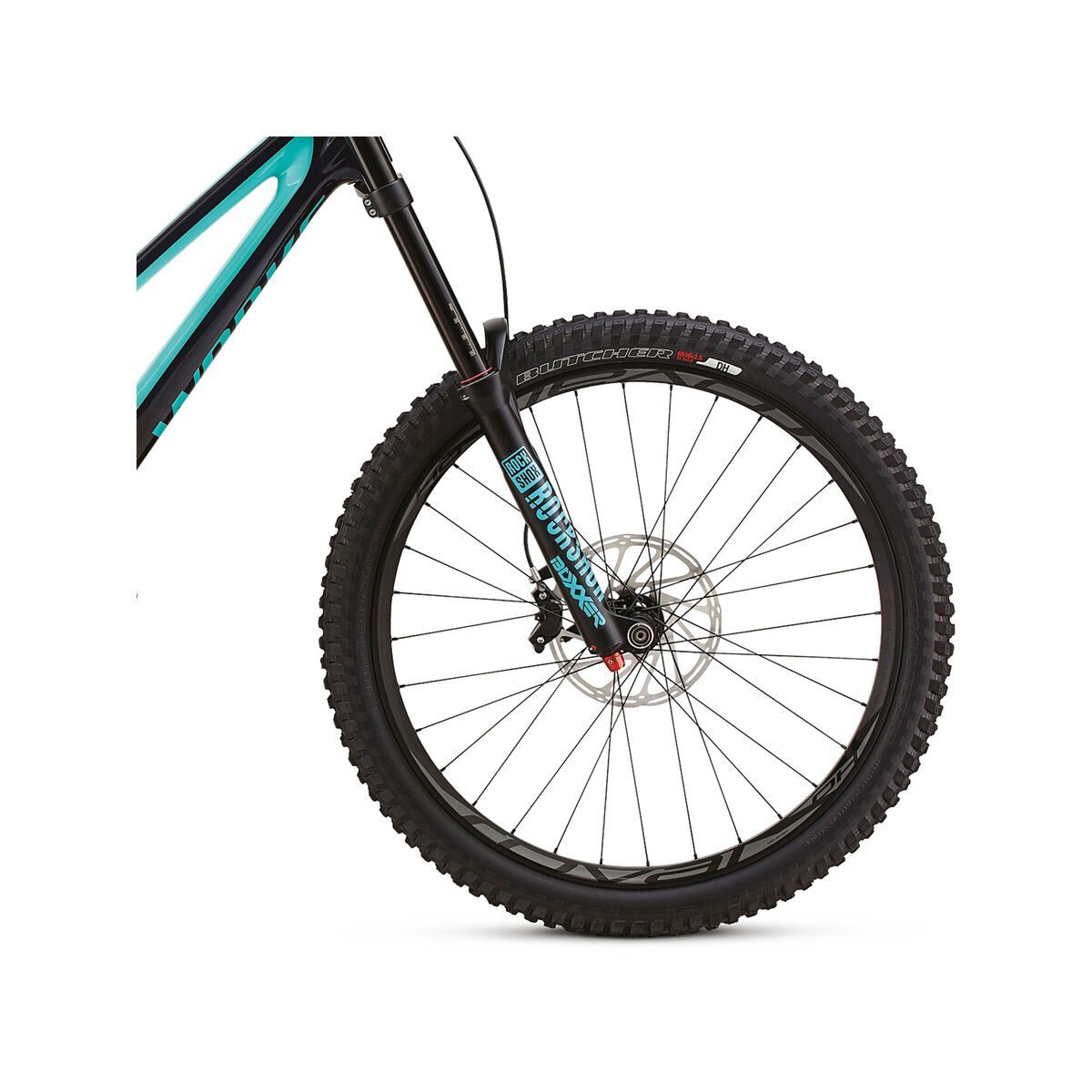 Specialized S-Works Demo 8, gloss blue tint carbon/acid mint/cosmic black - Bild 4