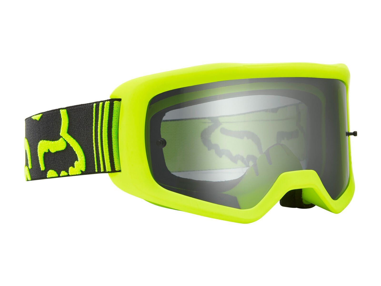 Fox Main Race Goggle, fluorescent yellow/Lens: clear - Bild 2