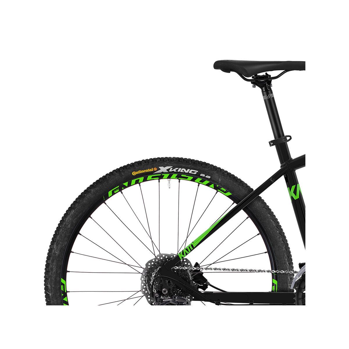 Ghost Kato 4.7 AL, night black/riot green - Bild 6