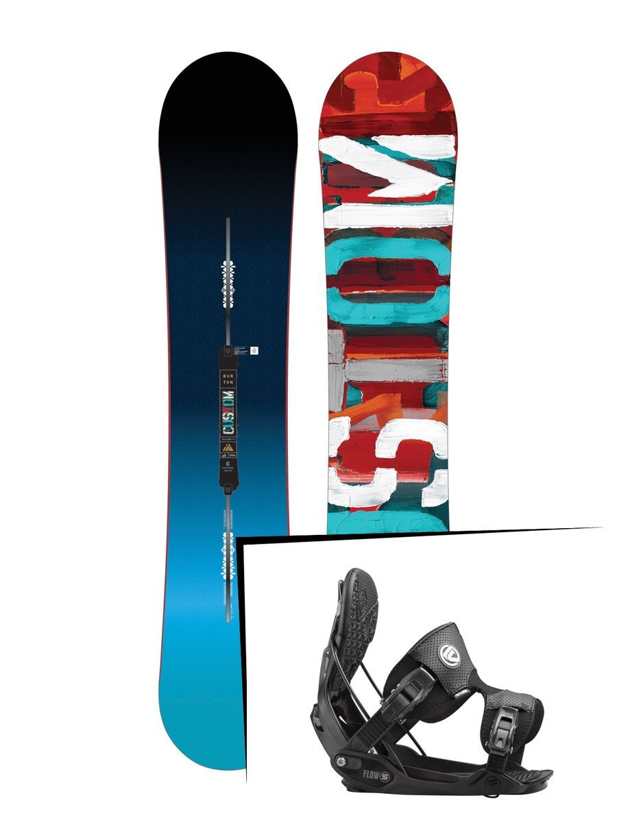 Set: Burton Custom Flying V 2017 + Flow Five (1513175S) - Bild 1