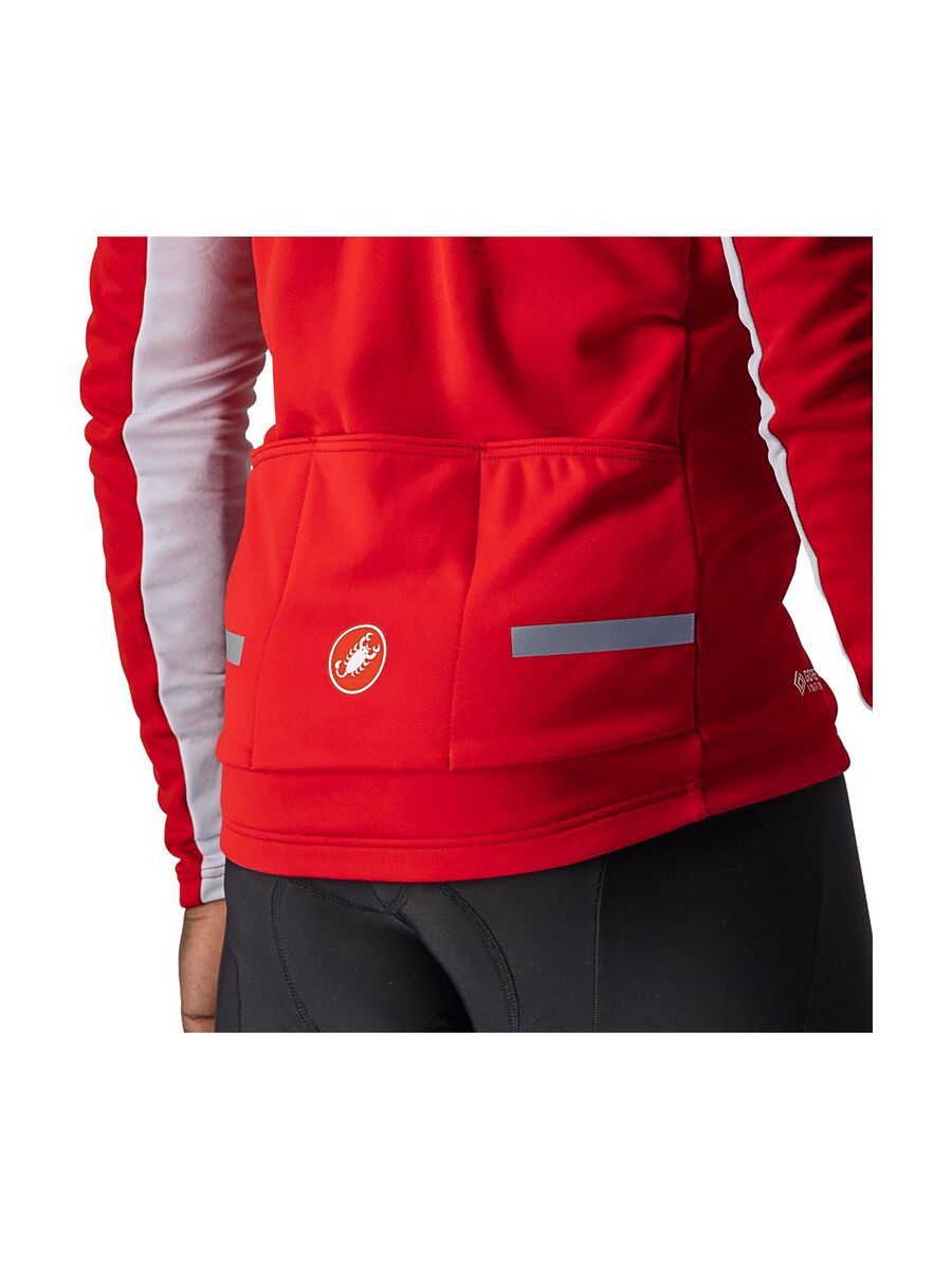 Castelli Mortirolo 6S Jacket, red/silver gray-silver reflex - Bild 3