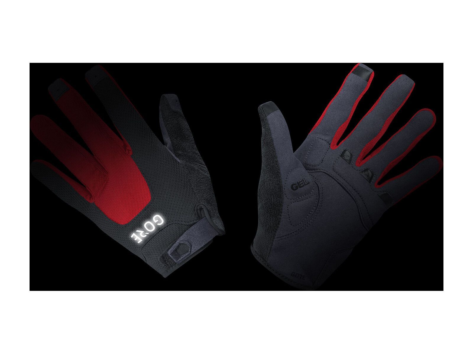 GOREWEAR C5 Trail Handschuhe, black/red - Bild 2