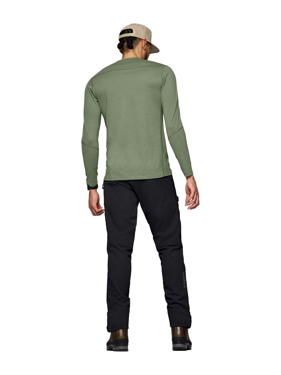 Norrona femund pureUll Long Sleeve M's, deep lichen green - Bild 6