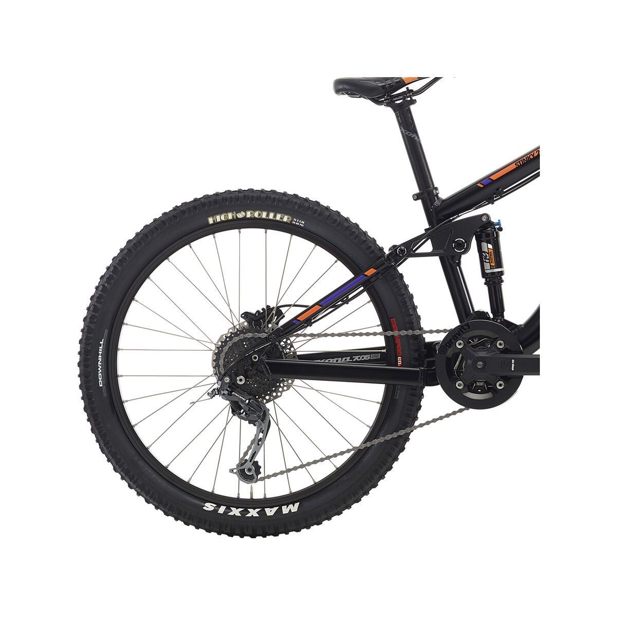 Kona Stinky 24, matt black w/ team orange & purple decals - Bild 4