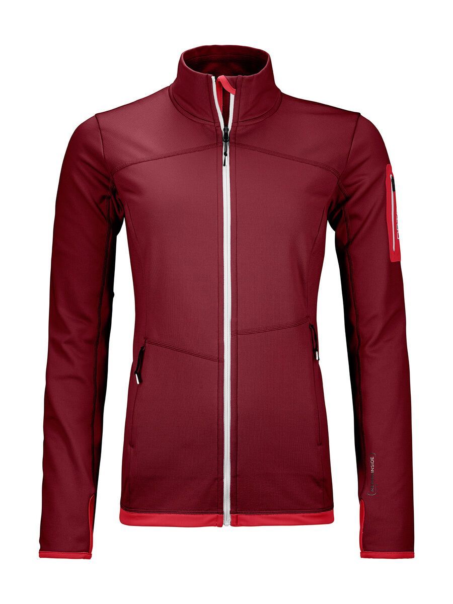 Ortovox Merino Fleece Light Jacket W, dark blood - Bild 1