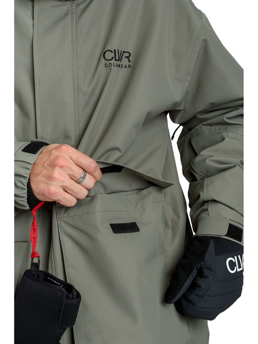 Colourwear U Mountain Cargo Jacket, grey green - Bild 7