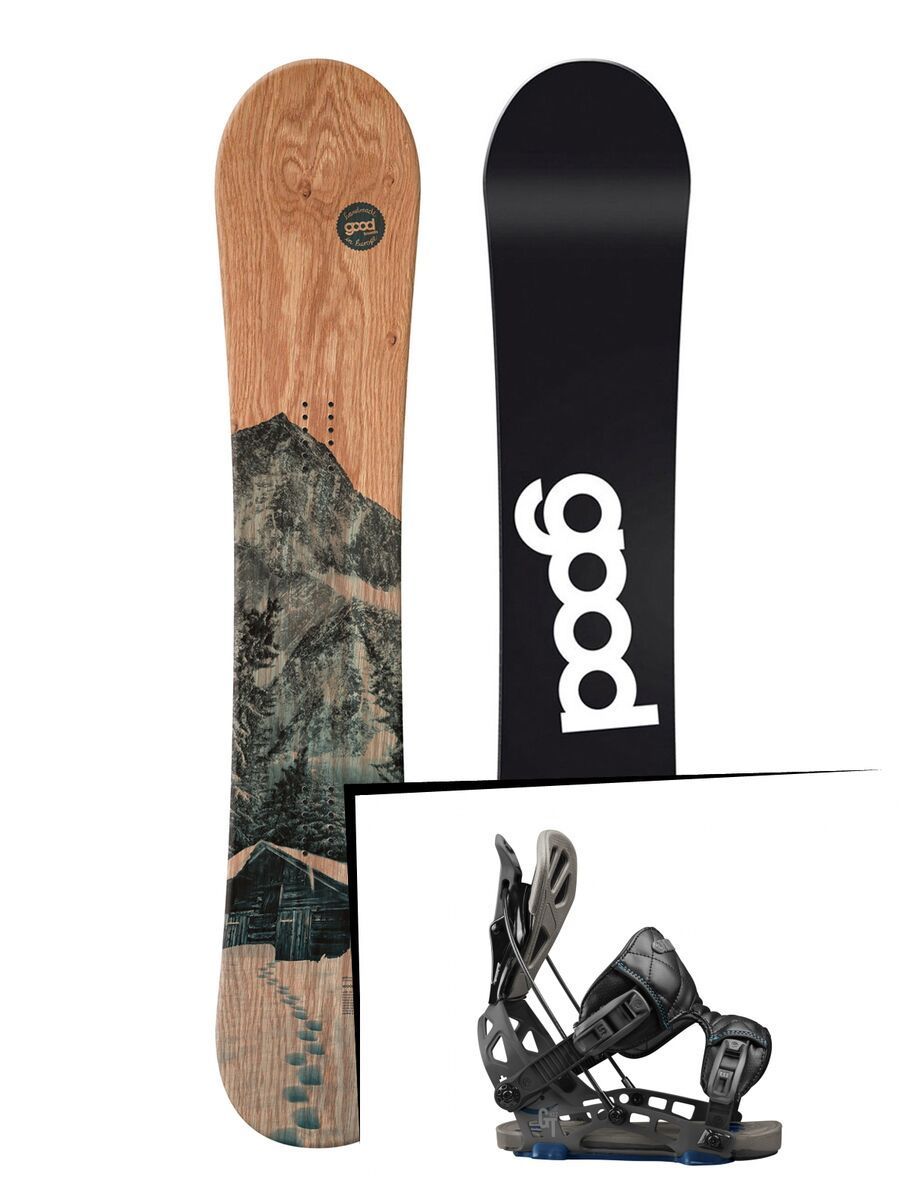 Set: goodboards Wooden 2017 + Flow NX2-GT (1718315S) - Bild 1
