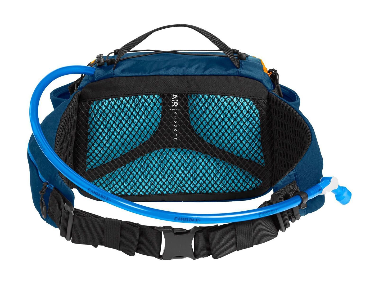 Camelbak M.U.L.E. 5 Waist Pack + 1,5-Liter-Trinkblase, gibraltar navy/orange - Bild 4