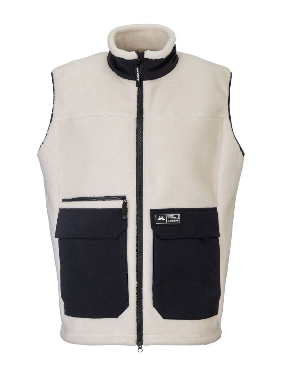 Scott Escape Heritage Pile Men's Vest, latte beige/black - Bild 1