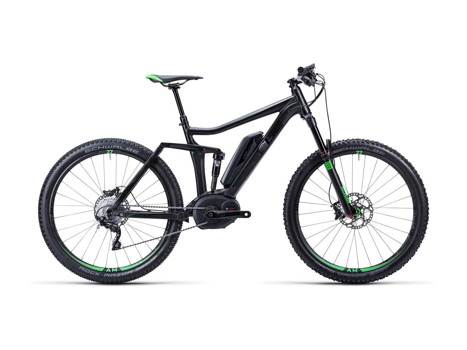 Cube Stereo Hybrid 140 HPA Race 27.5, black/neongreen - Bild 1