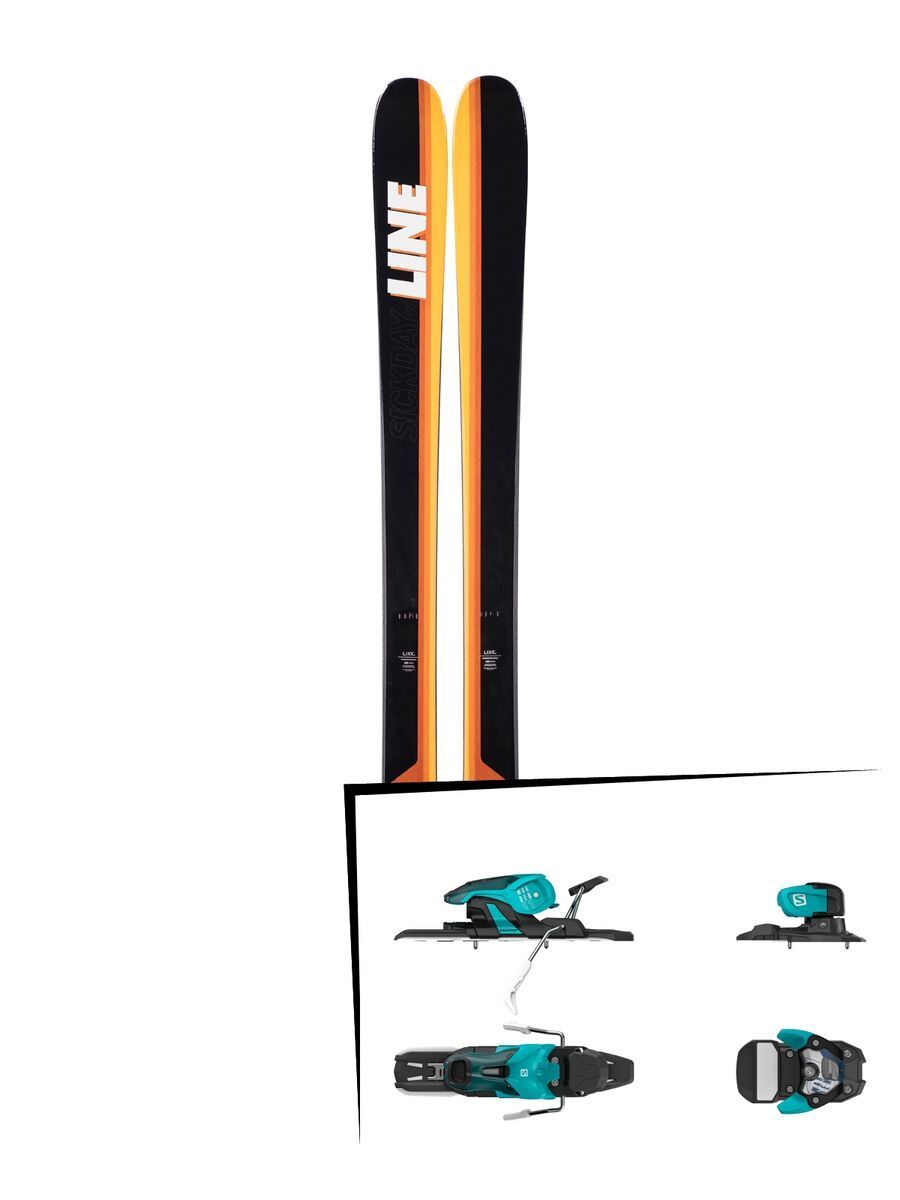 Set: Line Sick Day 94 2019 + Salomon Warden 11 turquoise/black - Bild 1