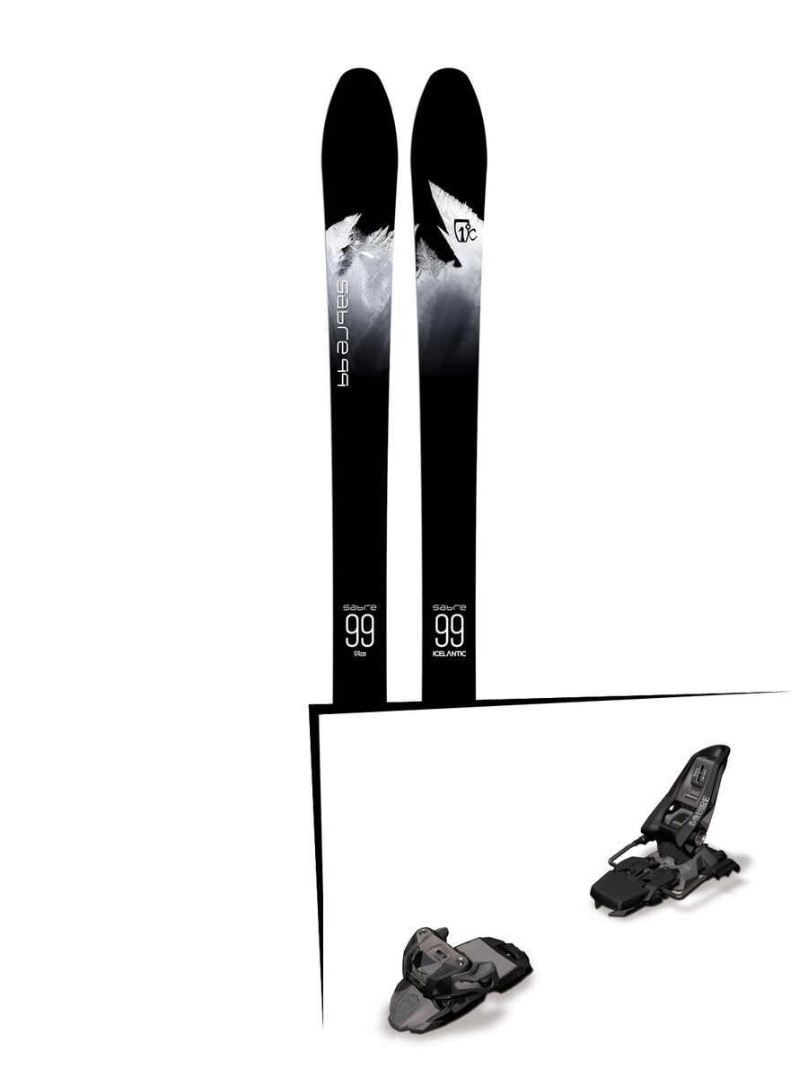 Set: Icelantic Sabre 99 2018 + Marker Squire 11 black anthracite - Bild 1