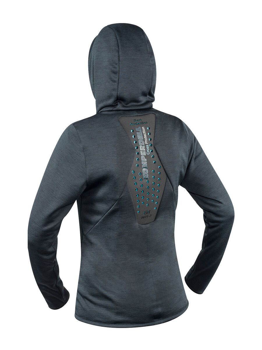 Komperdell Full Zip Hoody Womens, schwarz/mint - Bild 2