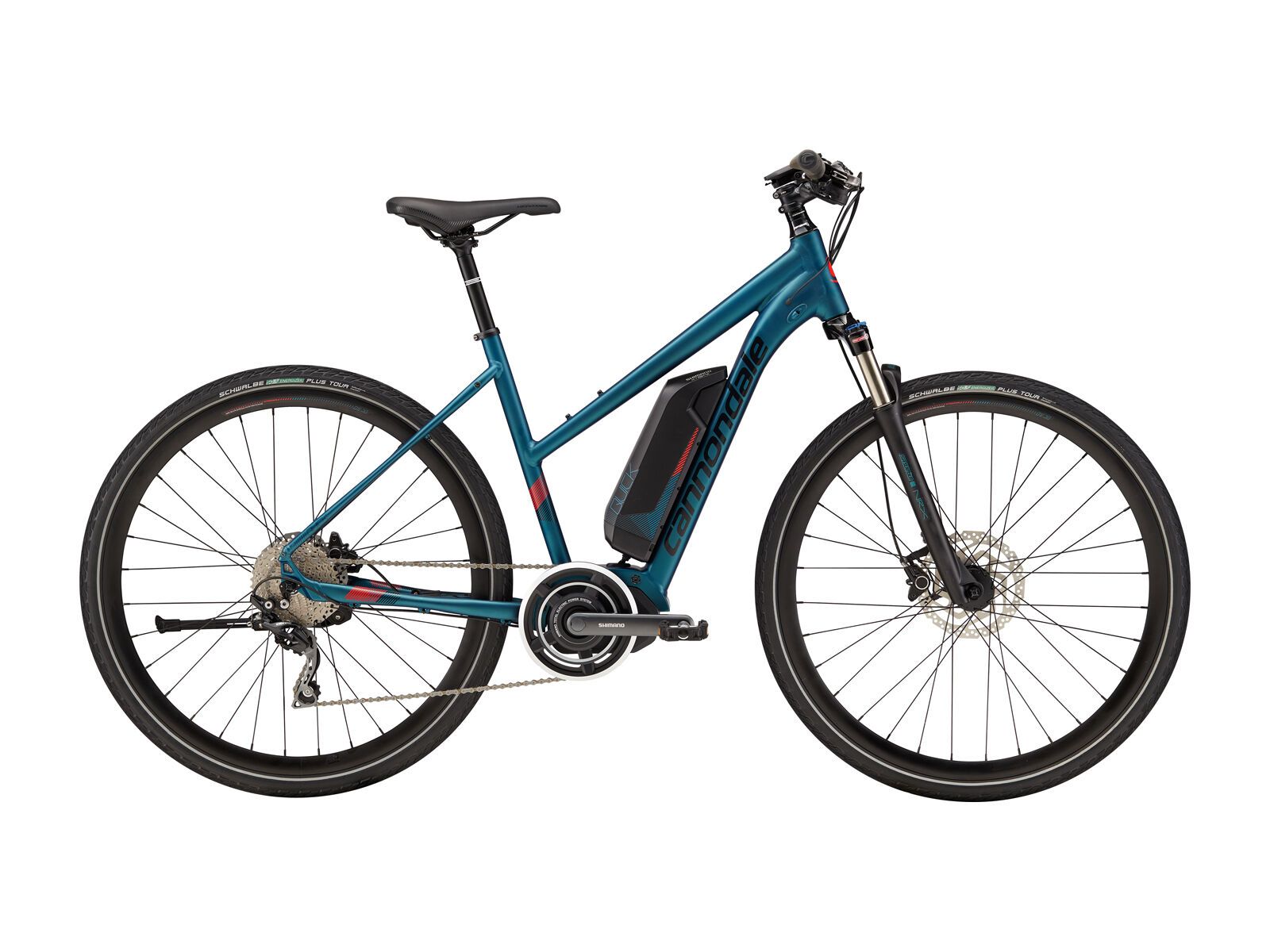 Cannondale Quick Neo Women, deep teal w/ acid red and jet black, matte - DTE - Bild 1