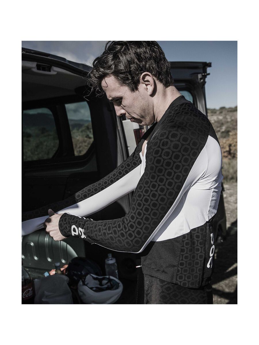 POC AVIP LS Ceramic Jersey, uranium black/hydrogen white - Bild 7