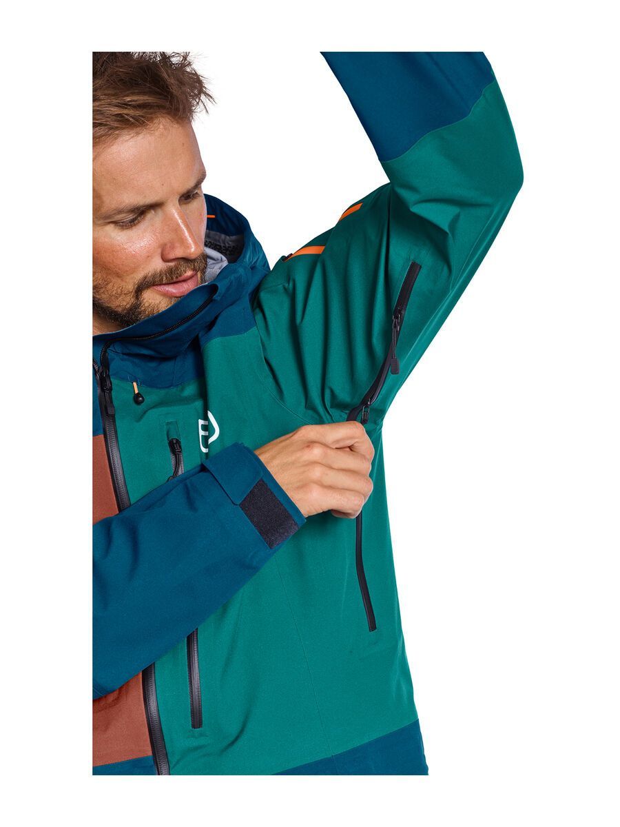 Ortovox 3L Deep Shell Jacket M, petrol blue - Bild 6