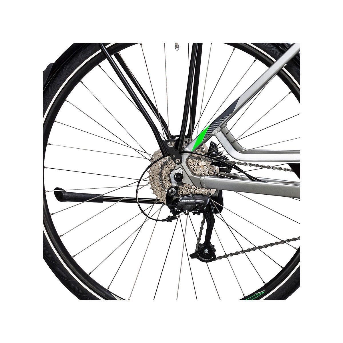 Cube Touring Hybrid ONE 400 Easy Entry, silver´n´flashgreen - Bild 4