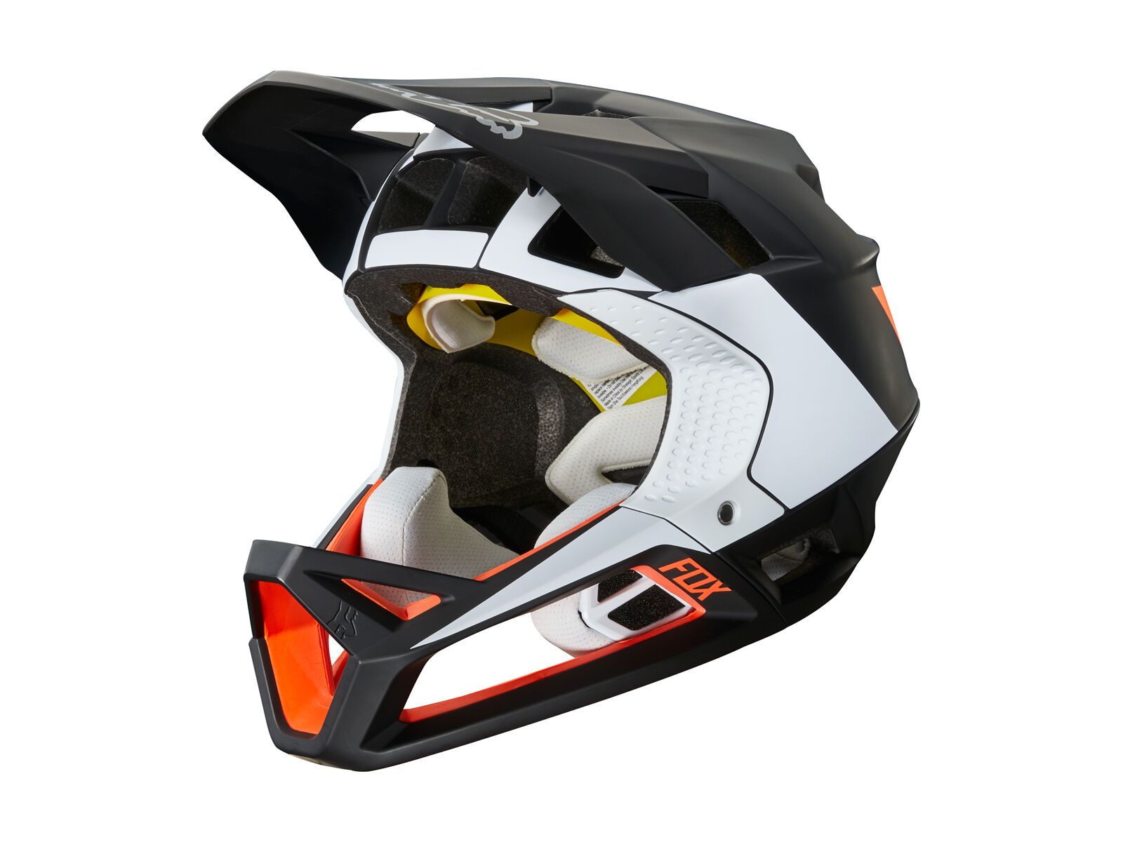 Fox Proframe Helmet Gothik, black/white/orange - Bild 1