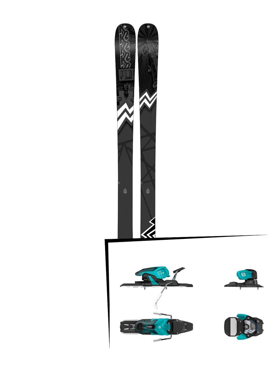 Set: K2 SKI Press 2019 + Salomon Warden 11 turquoise/black - Bild 1