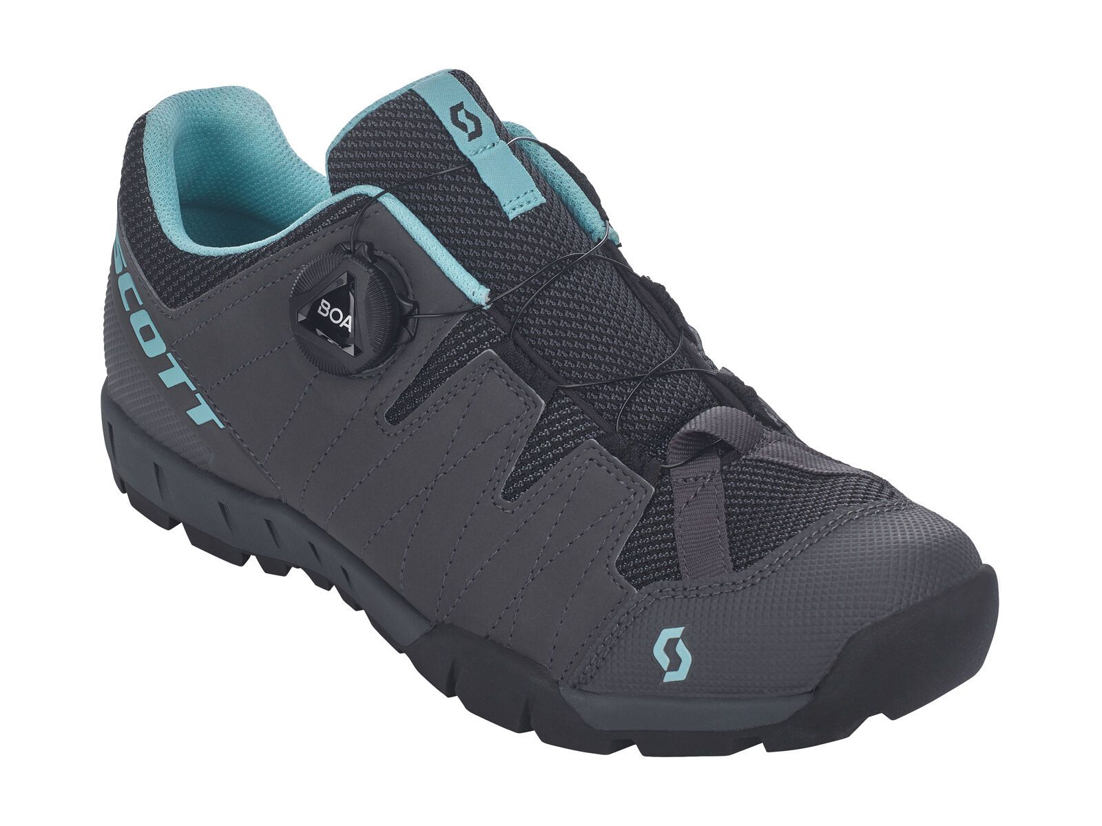 Scott Sport Trail Boa Lady Shoe, dark grey/turquoise blue - Bild 1