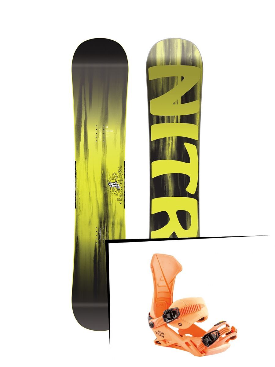Set: Nitro Good Times Wide 2019 + Nitro Team muted brights series orange - Bild 1