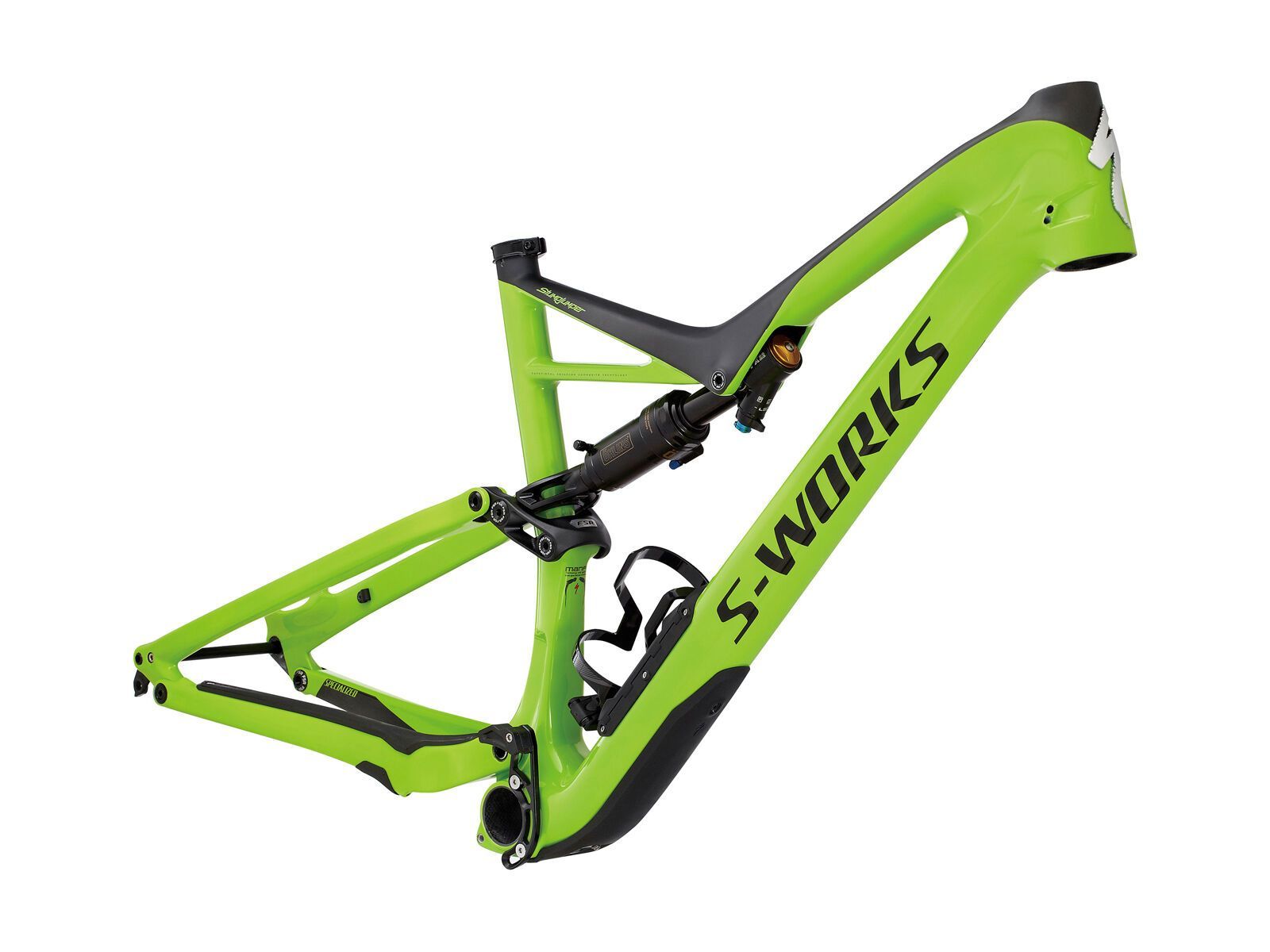 Specialized S-Works Stumpjumper FSR Carbon 29/6Fattie Frame, gloss monster green/carbon - Bild 1