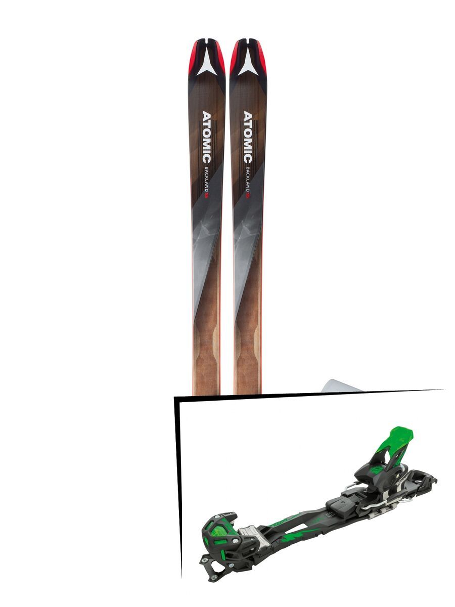 Set: Atomic Backland 95 + Hybrid Skin 95 2019 + Tyrolia Adrenalin 16 solid black flash green - Bild 1