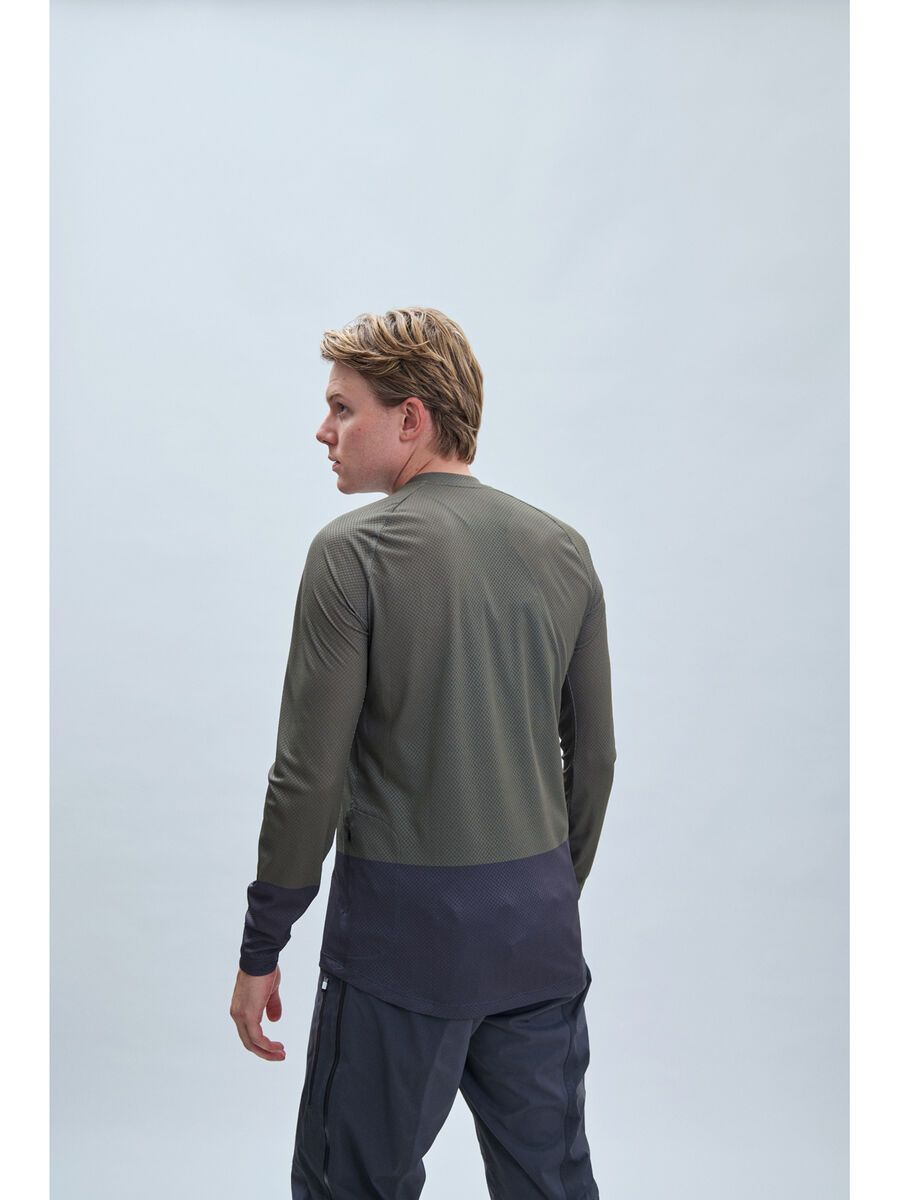 POC MTB Pure LS Jersey, epidote green/sylvanite grey - Bild 8