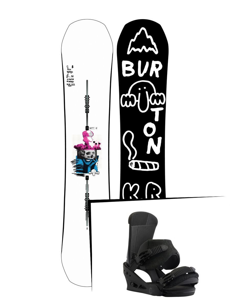 Set: Burton Kilroy Process 2019 + Burton Custom black matte - Bild 1