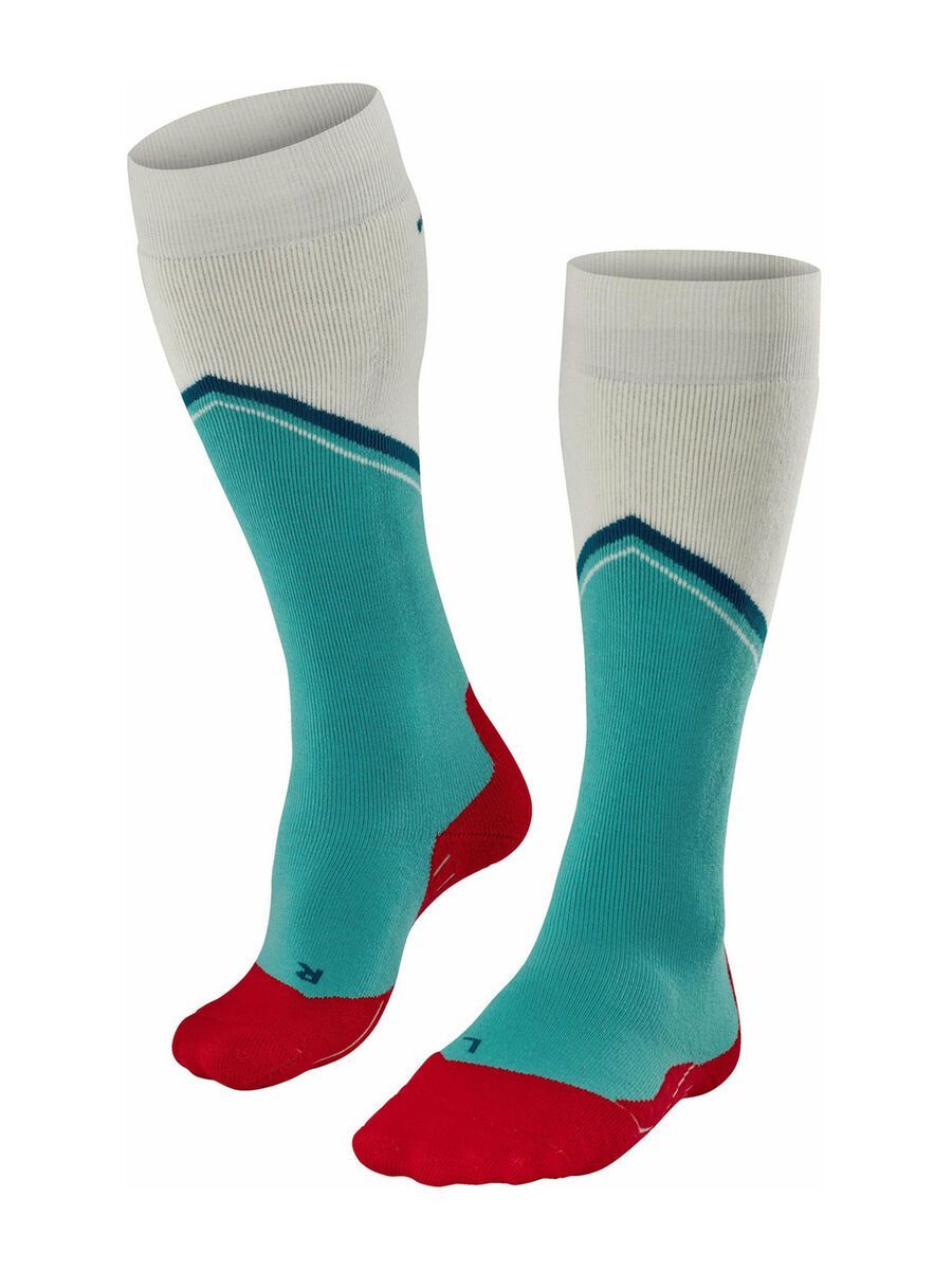 Falke SK2 Diagonal Damen Skiing Kniestrümpfe, turquoise - Bild 1