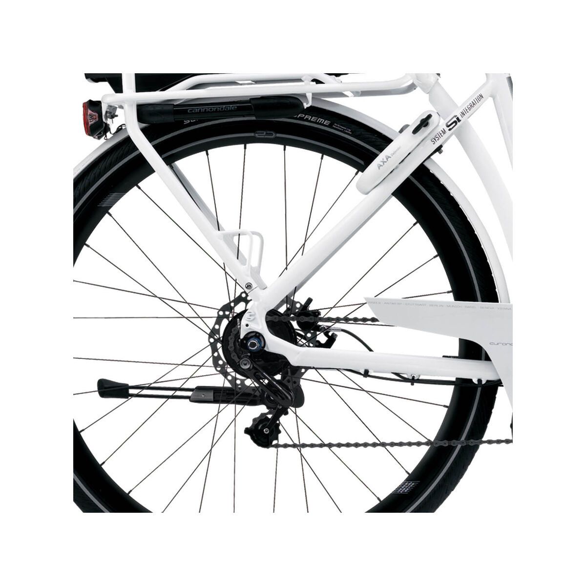 Cannondale E-Series 1 Headshok Step Trough Alfine 300Wh. New HMI, magnesium white gloss - Bild 4