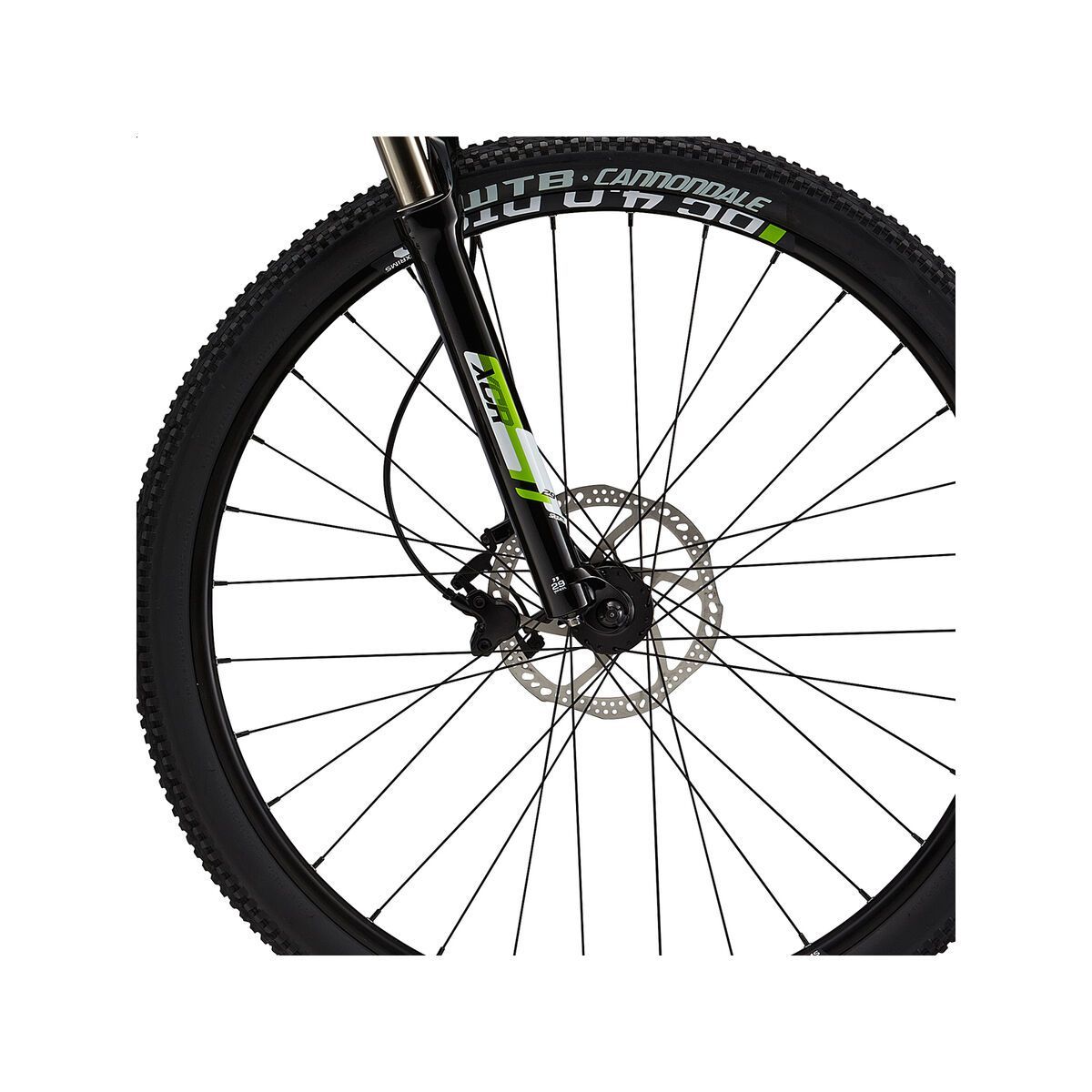 Cannondale Trail 27.5 4, magnesium white with jet block, berzerker green, gloss - Bild 2