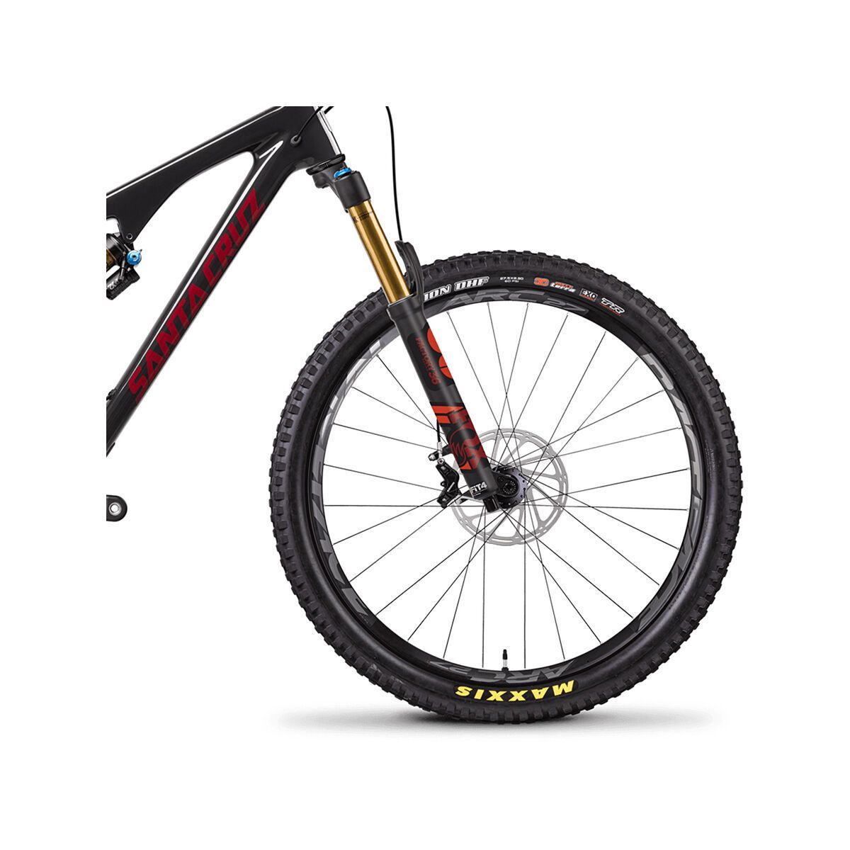 Santa Cruz Bronson CC XX1, gloss carbon and sriracha - Bild 3