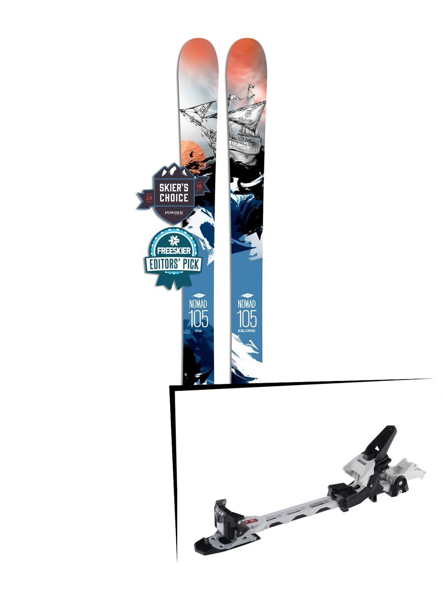 Set: Icelantic Nomad 105 Lite 2018 + Hagan Z02 - Bild 1