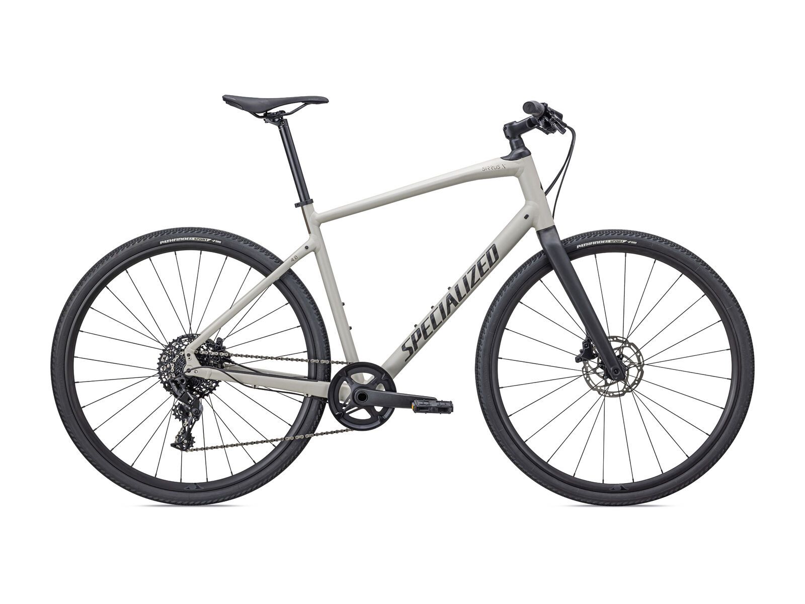 Specialized Sirrus X 4.0, gloss white mountains/taupe/satin black reflective - Bild 1