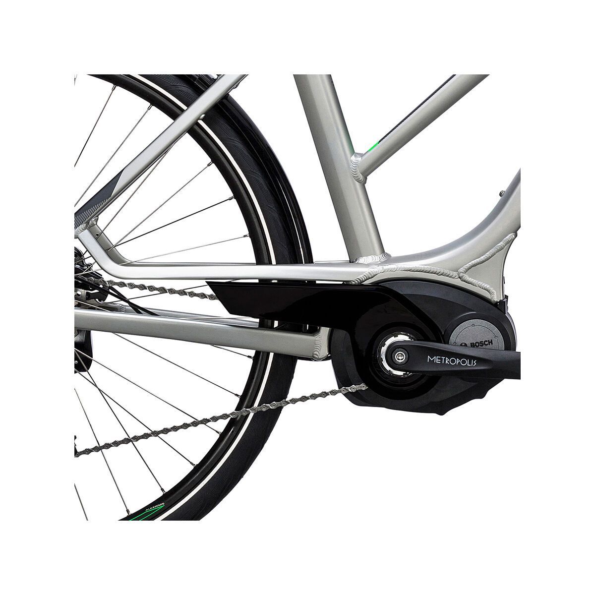 Cube Touring Hybrid ONE 400 Trapeze, silver´n´flashgreen - Bild 3