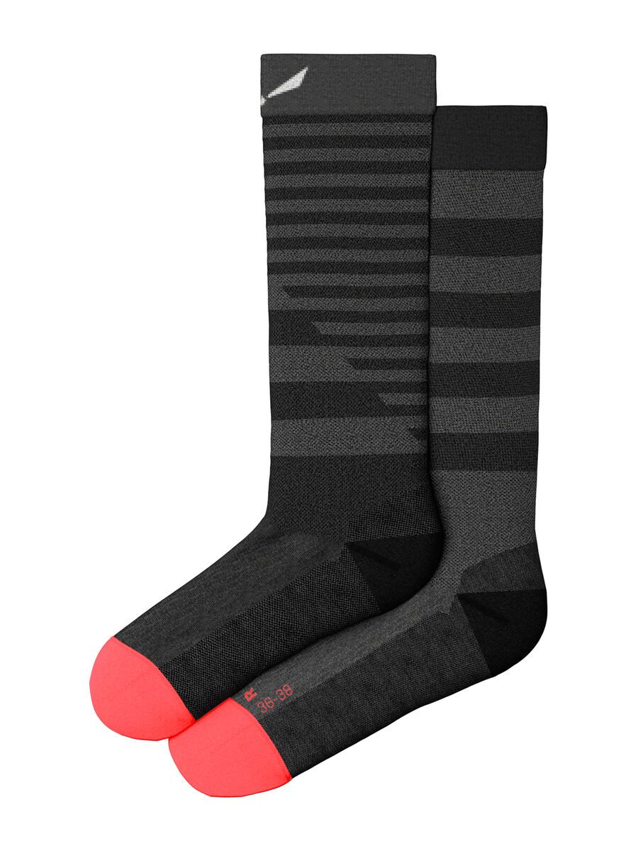 Salewa Fanes Hybrid Stripes Merino Socken Damen, medium grey melange - Bild 2