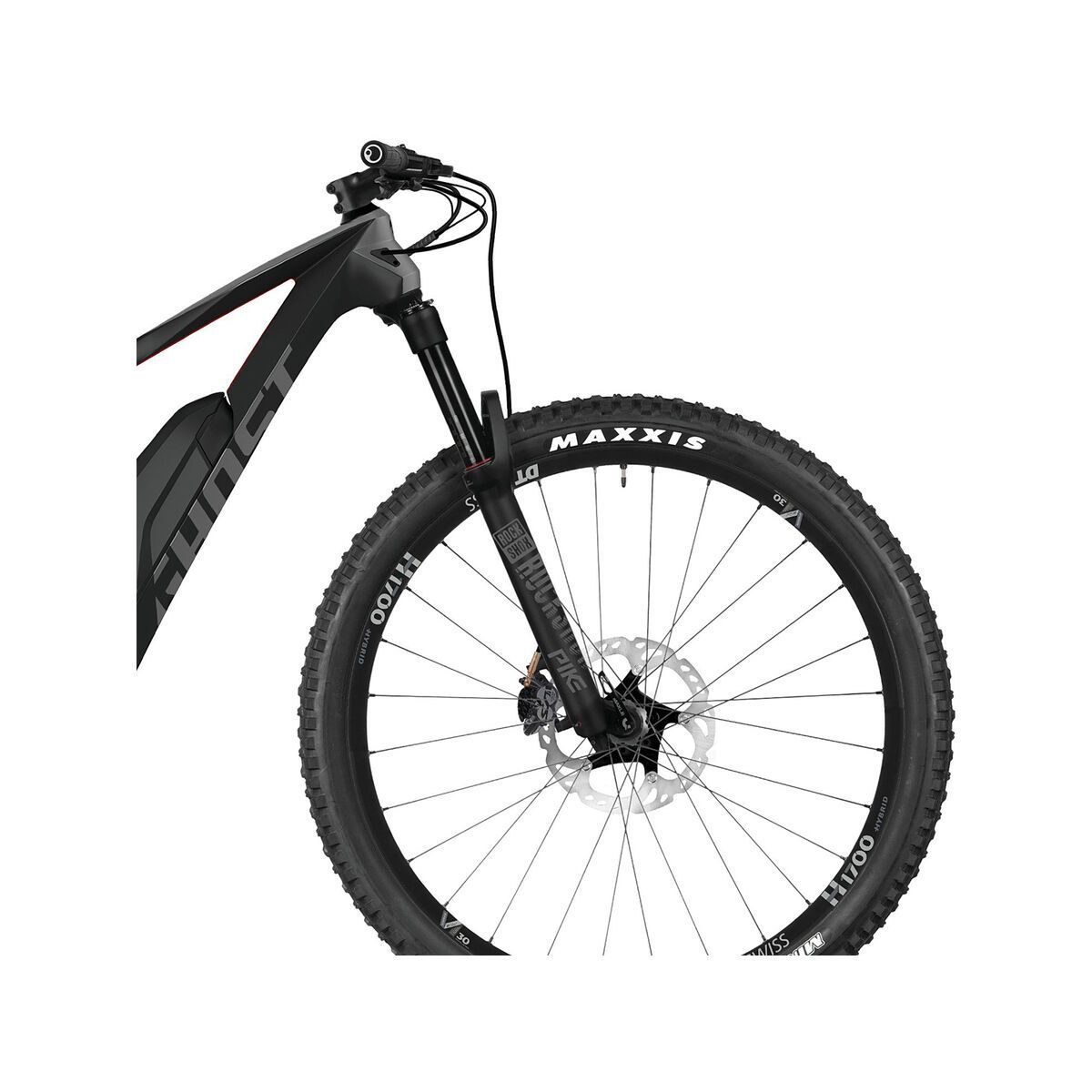 Ghost Hybride SL AMR S8.7+ LC, titanium grey/micro chip gray/riot red - Bild 6