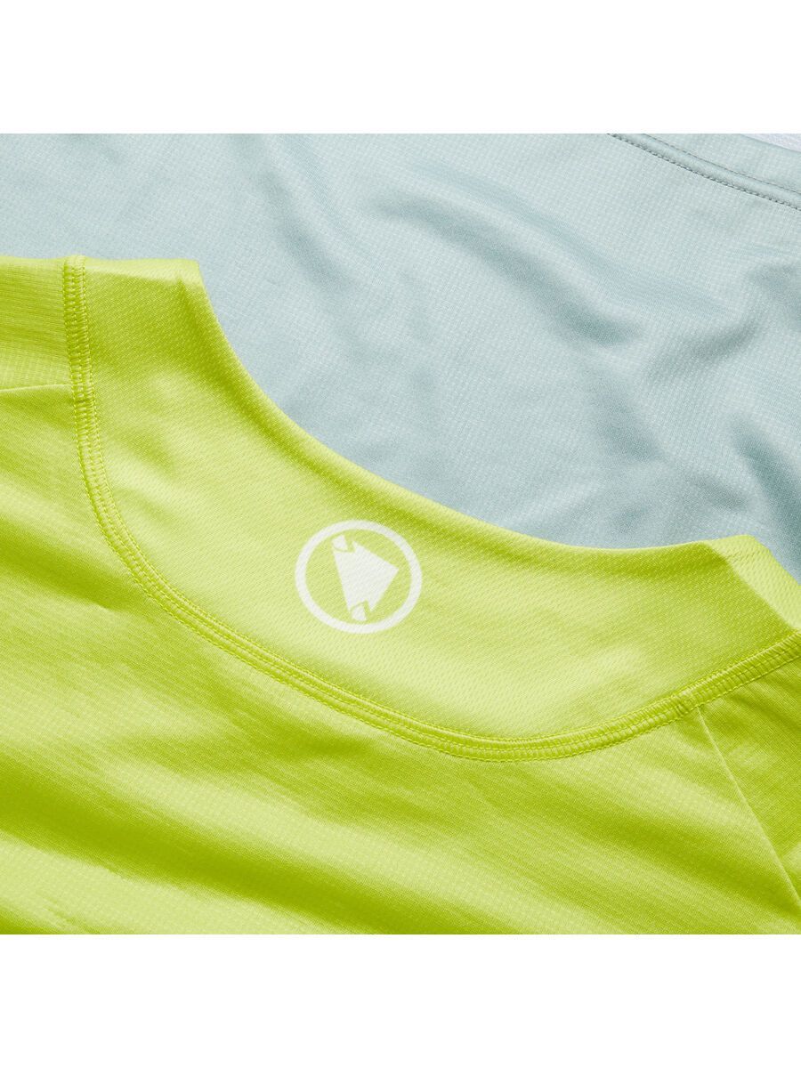 Endura Core Printed Printed T-Shirt (Langarm), lime green - Bild 5