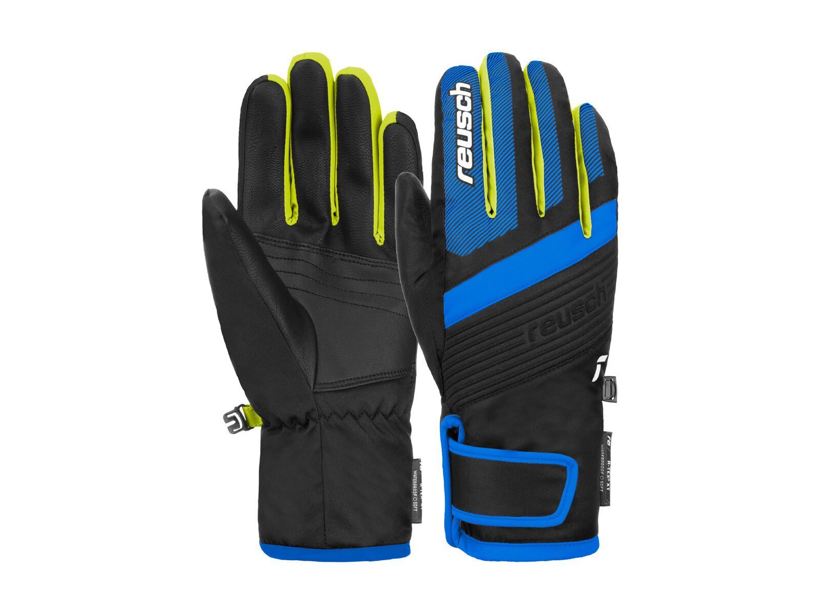 Reusch Duke R-Tex XT Junior, black/brilliant blue/safety yellow - Bild 1